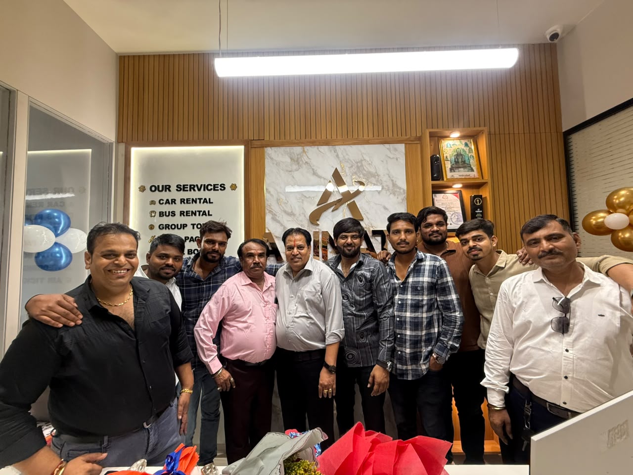 Vishal Jain owner Adinath Travels new branch Zundal Ahmedabad