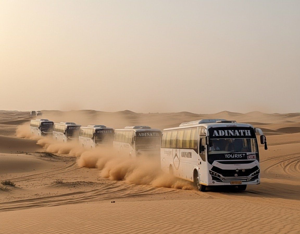 Adinath Buses Desert Convoy