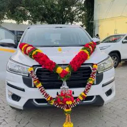 Innova Crysta Wedding Car - Elegant Bride and Groom Transportation