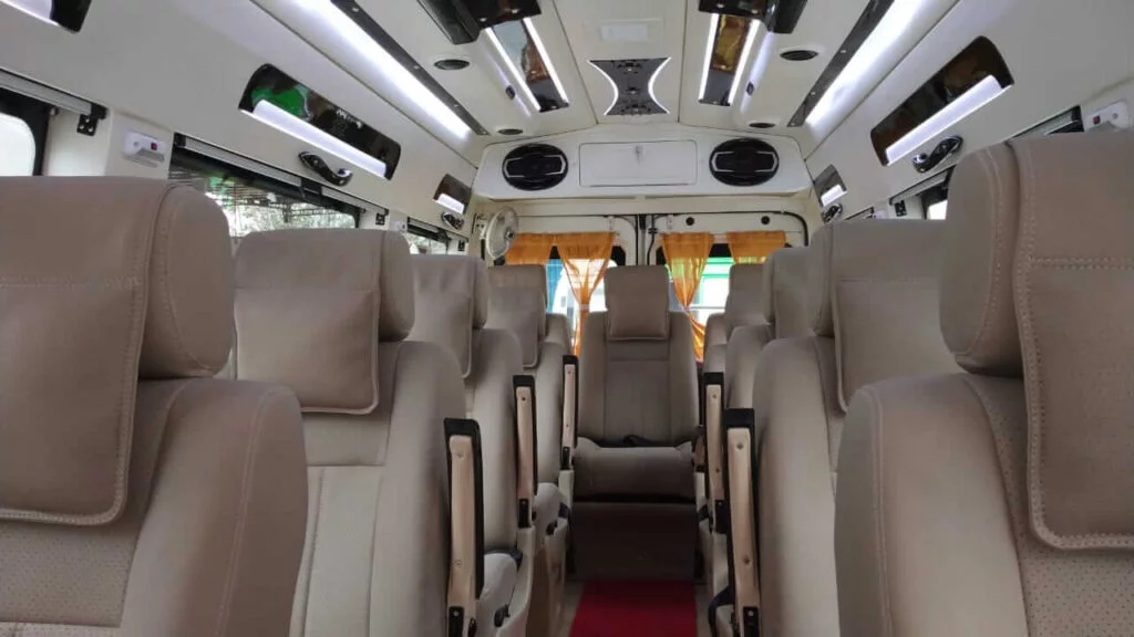 Tempo Traveller Interior - Spacious and Comfortable Seating for Group Travel in Ahmedabad